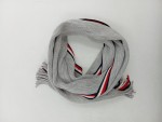 Vorschaubild 3 von Herren Schal Grau Gestreift Baumwolle Fransen 160x32 cm Casual