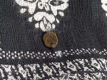Vorschaubild 2 von Damen Schal Schwarz Blumenmuster Fransen Casual
