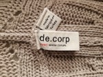 Vorschaubild 3 von de.corp Strickjacke Beige Gr. 40 L Lochmuster offener Schnitt Casual