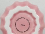 Vorschaubild 2 von Vase Porzellan Rosa geriffelt 10cm Modern Deko