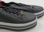 Vorschaubild 5 von Damen Sneaker Low Leder Schwarz Gr. 41 Plateau TH Logo