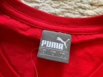 Vorschaubild 2 von Herren T-Shirt Rot Gr. 48 M Logo-Print Kurzarm Sport Freizeit