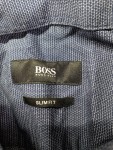 Vorschaubild 3 von Business Hemd Blau Meliert Langarm Slim Fit Gr. 42