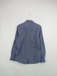 Vorschaubild 2 von Business Hemd Blau Meliert Langarm Slim Fit Gr. 42