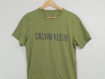 Vorschaubild 3 von Herren T-Shirt Logo Print Oliv Gr. 46 S Casual Baumwolle