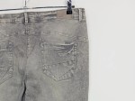 Vorschaubild 6 von Damen Jeans Straight Leg Grau Used Look Knopfleiste Gr. W34