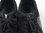 Vorschaubild 4 von Sneaker low Damen Gr. 40 Schwarz Leder Glitzer Pailletten