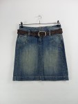 Vorschaubild 2 von Jeansrock Gr. 36 Blau mit Gürtel