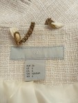 Vorschaubild 3 von Blazer Damen Gr. 36 S Beige Tweed Elegant Kurzjacke