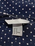 Vorschaubild 3 von Bluse Dunkelblau Punkte Größe 46