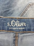 Vorschaubild 3 von Jeans Shorts Gr. 164 Blau Fransen Used Look