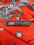 Vorschaubild 3 von Bluse Rot Paisley V-Ausschnitt Asymmetrisch Gr. 36