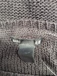 Vorschaubild 3 von Basic Strickpullover Damen Gr. 36 Schwarz Lochmuster Langarm