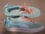 Vorschaubild 3 von Suede Bow Sneaker Gr. 37 Mint Pink Schleife