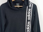 Vorschaubild 4 von Kapuzenpullover Damen Gr. 32 schwarz Logo Streifen