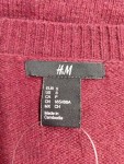 Vorschaubild 3 von Strickjacke Gr. 36 Dunkelrot Knöpfe Damen