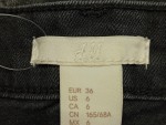 Vorschaubild 6 von Jeans Shorts Damen Gr. 36 Schwarz Destroyed Fransen