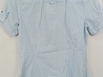 Vorschaubild 7 von Hemdbluse Karo Blau Weiß Kurzarm Gr. 36