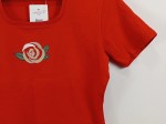 Vorschaubild 4 von T-Shirt Damen Gr. 38 Rot Rosen-Print