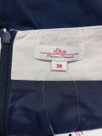 Vorschaubild 3 von A-Linienrock Damen Gr. 38 Blau Beige Colorblock Casual