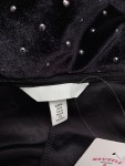 Vorschaubild 3 von Abendkleid Gr. 38 schwarz gepunktet Langarm