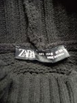 Vorschaubild 3 von Pullover Schwarz Wellenmuster Rollkragen Cropped Gr. 36