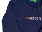 Vorschaubild 5 von United Colors Benetton Pullover Gr. 98 Blau Schriftzug