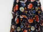 Vorschaubild 6 von Volantrock Gr. 36 Blumen Schlangen Schwarz