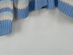 Vorschaubild 6 von Strickjacke Gr. 34 blau-rosa gestreift Oversized