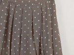 Vorschaubild 5 von Faltenrock Polka Dot Braun Gr. 34 Damen Midi