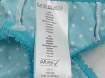 Vorschaubild 7 von Damen String Tanga Slip Türkis Punkte Spitze Schleife Gr. S
