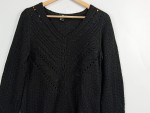 Vorschaubild 4 von Strickjacke Dunkelbraun Grobstrick Gr. 38