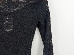 Vorschaubild 5 von Langarmshirt Spitze Schwarz Damen Gr. 36