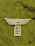 Vorschaubild 3 von Damen Bluse Leinen Grün Gr. 34 XS Kurzarm Casual Sommer