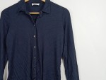 Vorschaubild 3 von Hemdbluse Dunkelblau Langarm Gr. 34
