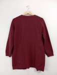 Vorschaubild 2 von Strickjacke Cardigan Weinrot Taschen Gr. 164