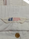 Vorschaubild 3 von Jeans Shorts Gr. 104 Weiß mit Stickerei und Fransen Mädchen Sommer