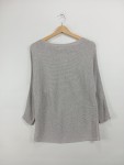 Vorschaubild 4 von Langarmshirt Damen Gr. 34 XS Grau Rippstrick Pullover Casual