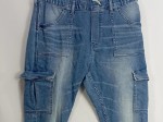Vorschaubild 7 von Cargohose Jeans Blau Regular Fit Gr. 170 Baumwolle