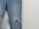 Vorschaubild 4 von Super Skinny High Waist Jeans Damen Gr. 40 Blau Destroyed Look