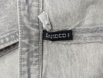 Vorschaubild 3 von DIVIDED Denim Bustier Top Grau Washed Jeans Oberteil Gr. 38