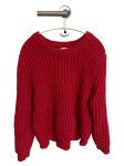 Vorschaubild 2 von Pullover Damen XL Rot Casual Strickpullover