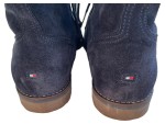 Vorschaubild 2 von Stiefeletten Damen Blau Wildleder Schnürung Reißverschluss Gr. 39
