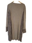 Vorschaubild 2 von Damen Freizeitkleid Gr. 44 Grau Casual Strukturmuster