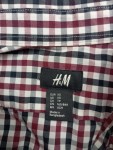 Vorschaubild 3 von Freizeithemd Herren Gr. 44 XS Kariert Rot Schwarz Weiss Button-Down Langarm