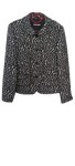 Vorschaubild 1 von Blazer Damen Gr. 42/XL Schwarz Klassisch Tierdruck