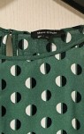 Vorschaubild 4 von Damen Bluse Grün Punkte Langarm Gr. 40 Freizeit Casual