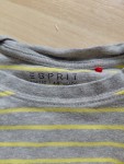 Vorschaubild 2 von Kinder Pullover Langarmshirt Grau Gestreift Gr. 104/110 Baumwolle