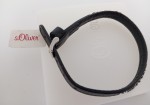 Vorschaubild 8 von Armband Damen Leder Schwarz Edelstahl Swarovski Kristalle 21, 5cm