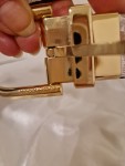 Vorschaubild 3 von Damen Gürtel Wendbar Beige Logo-Print Gold Schnalle Gr. 80